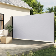 Tenda da Sole Laterale Retrattile Bianco 220x600 cm 4004571