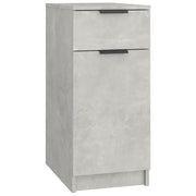 Mobile da ufficio minimalista dal design senza tempo con cassetto 33,5 x 50 x 75 cm realizzato in legno composito grigio cemento 02_0048011