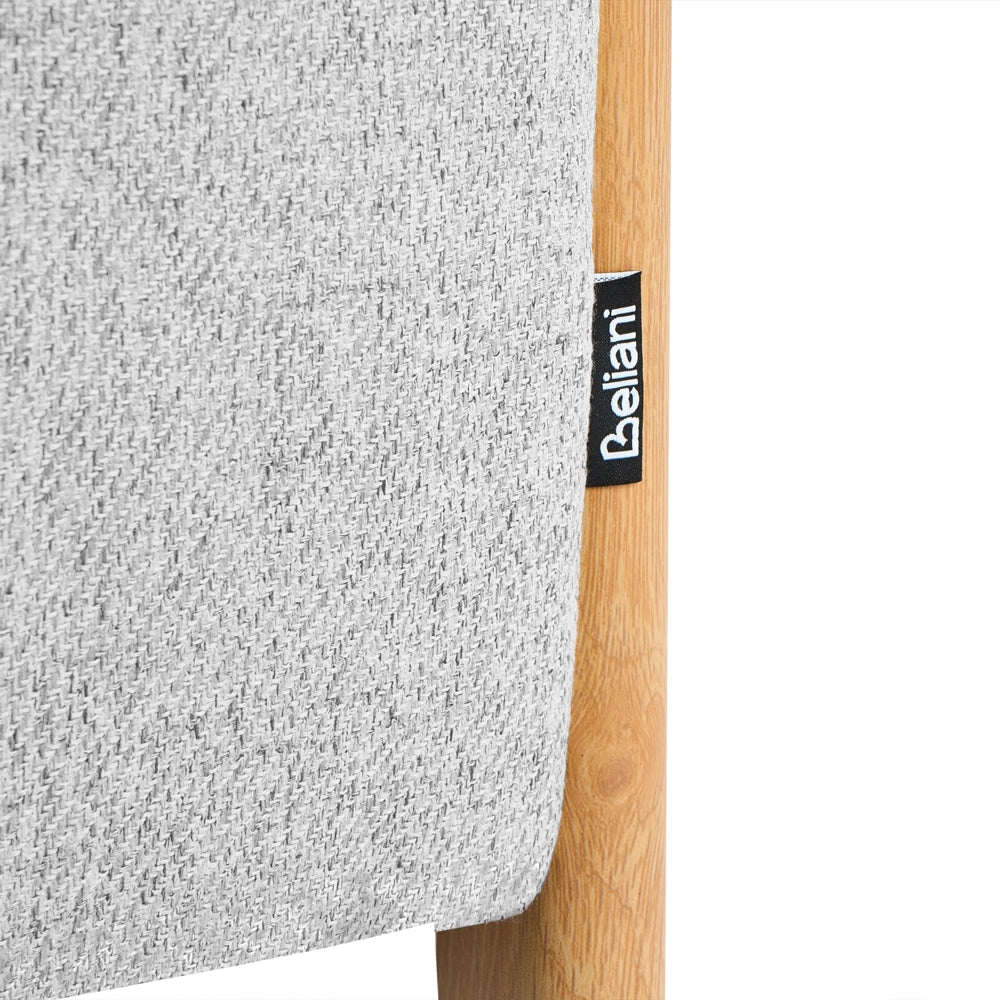 Pouf grigio rivestito in tessuto con contenitore Accessorio Soggiorno Camera da letto Glam Retrò