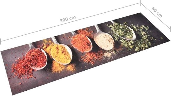 Tappeto per il lavandino, tappeto antislip lungo per il lavandino, tappeto lavabile per il lavandino 60 x 300 cm