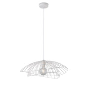 Sospensione Contemporanea Adelaide In Metallo Bianco 1 Luce E27