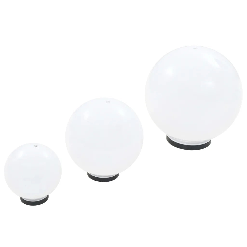 Set Lampade a LED Sferiche 6 pz 20/30/40 cm in PMMA CFW6262385
