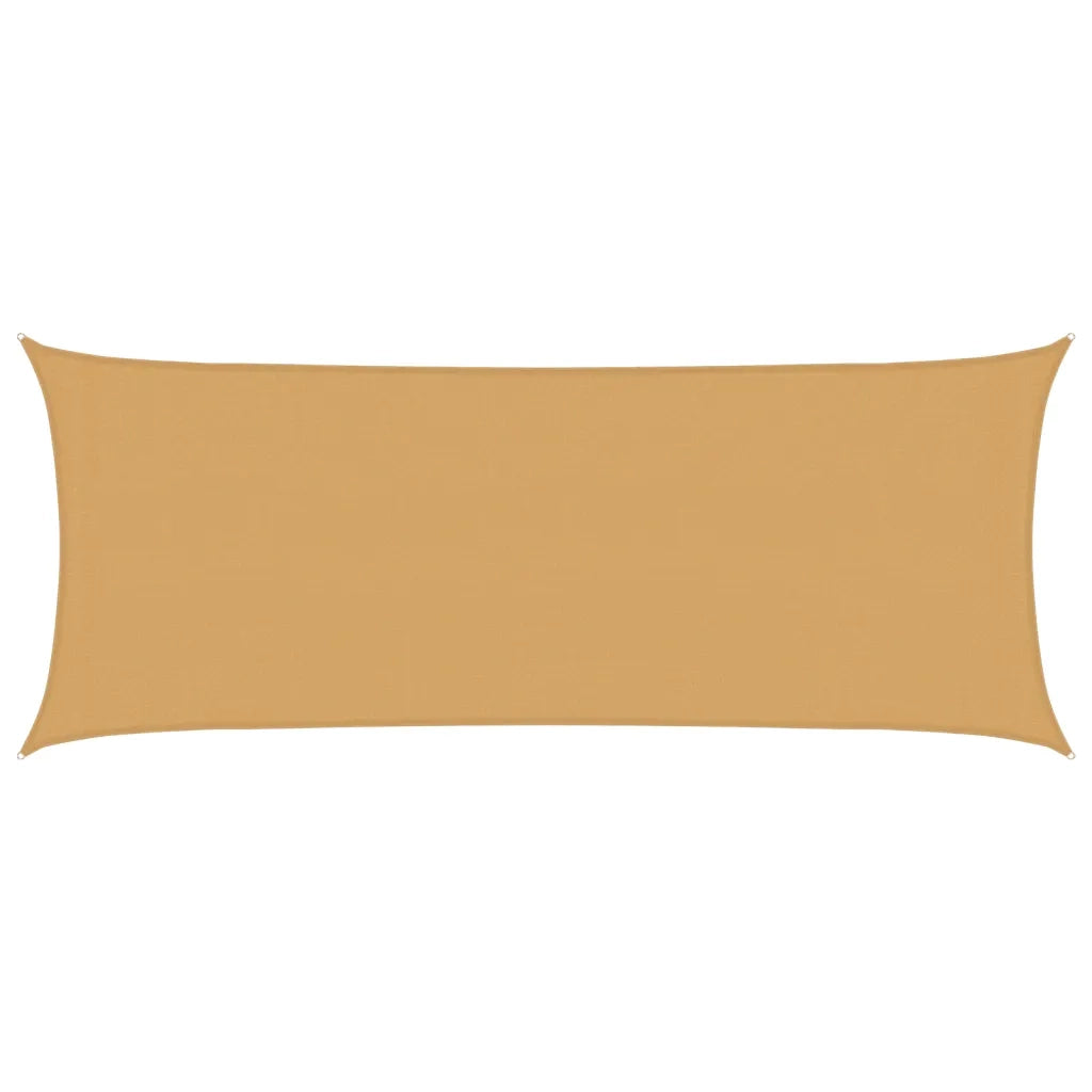 Vela Parasole | Telo Ombra | Vela da ombra 160 g/m2 Rettangolare Sabbia 2x5 m in HDPE