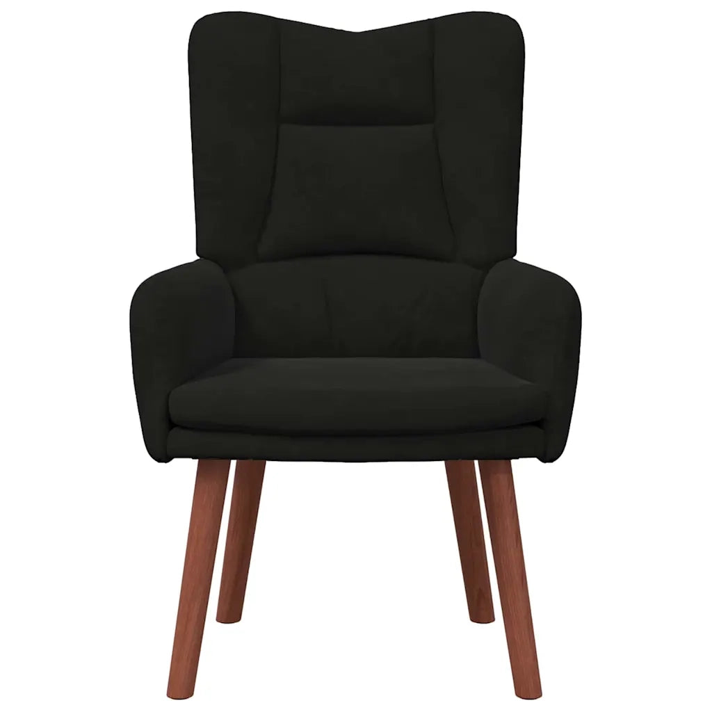 Poltrona | Sedia Relax Nero 63 x 67 x 94 cm Velluto