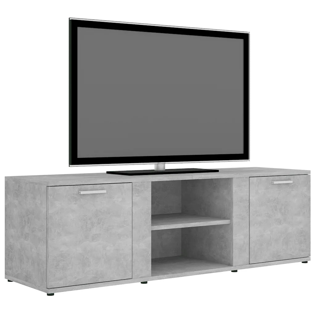 Mobile Porta TV Grigio Cemento 120x34x37cm in Legno Multistrato 801165