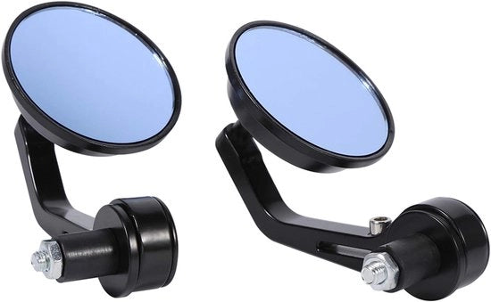 Specchio retrovisore per motori - Aspetto unico - Cassetta regolabile - Impermeabile IP65 - Resistente alla ruggine - Diametro 7,7 cm - Adatto per manubrio da 22 mm - Specchio retrovisore per motori