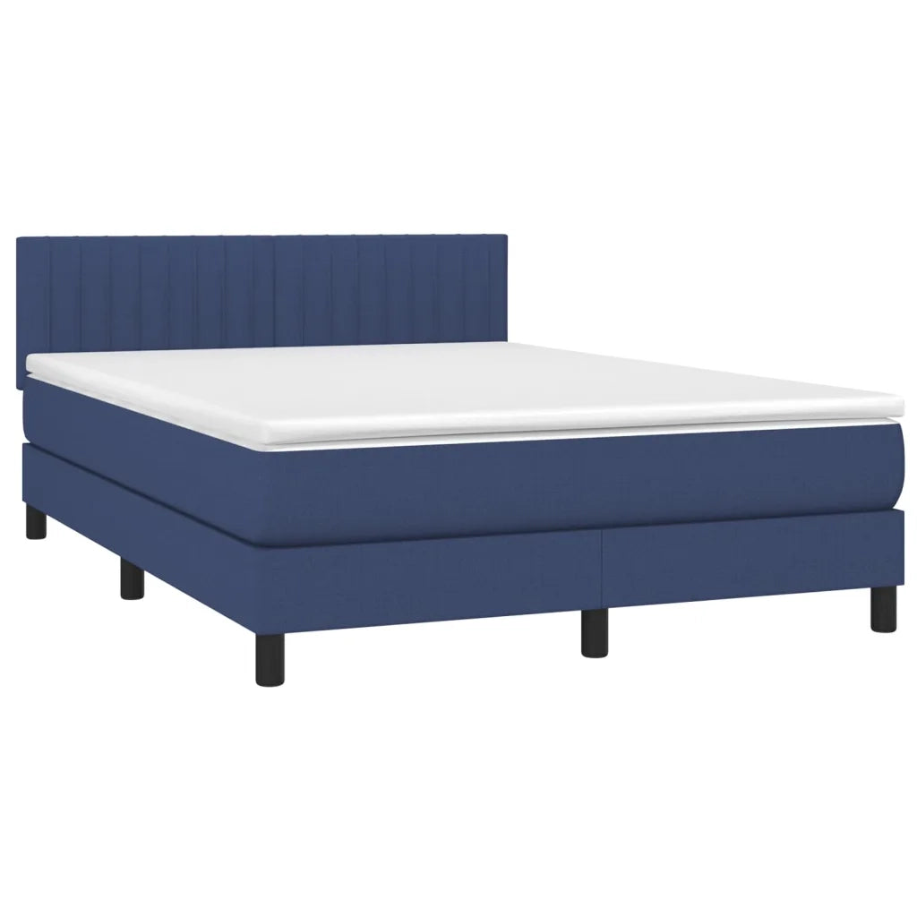 Giroletto a Molle con Materasso Blu 140x190 cm in Tessuto 3140215