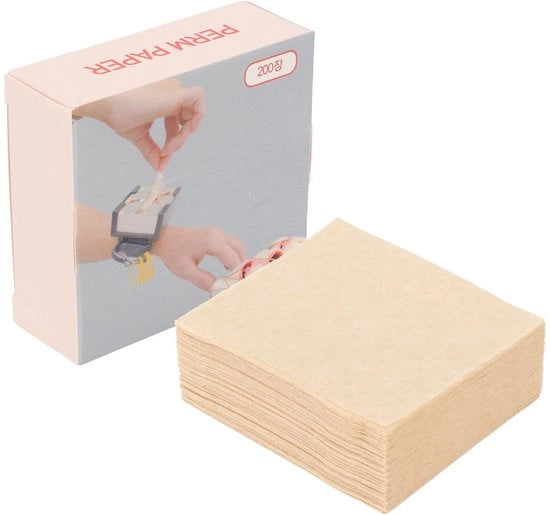 Papier per Capelli - 200 Fogli - Ultradurato - Adesivo - Rimosso - Per Salone a Casa