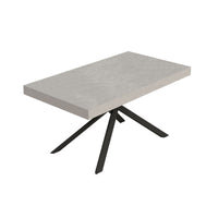 Tavolo Allungabile 160/264x90 cm Niket Cashmere Gambe Antracite