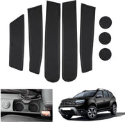Accessori per Dacia Duster 2 Facelift 2022-2023 2024, Antislipmattone per Duster 2023, Antislipmattone in gomma per Duster 2, Mattone per console centrale, Mattone per Deurnaade, Accessori per Dacia Duster 2 (Nero)