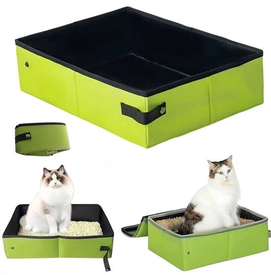 Cattino Portatile - Opvouabile per viaggi e uso domestico - Verde chiaro, trasportabile e impermeabile