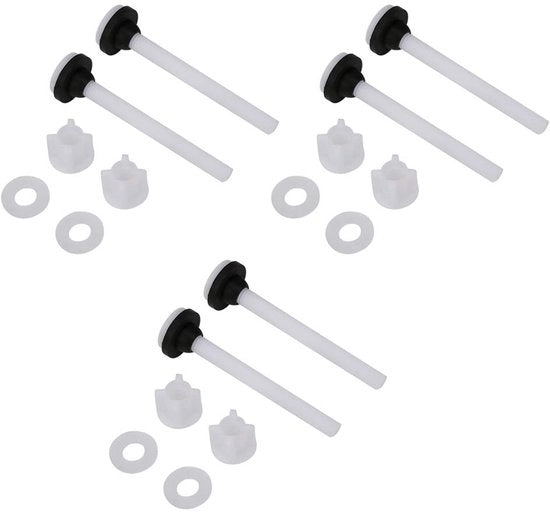 Fissi WC per contenitori acqua 100 mm - Fissaggi - Kit di riparazione - Materiale di alta qualità - Duraturo - Installazione semplice - Fissaggio di sanitari