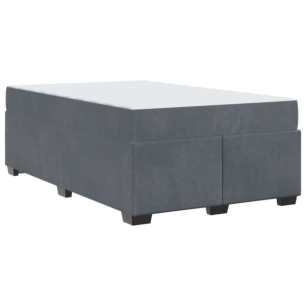 Struttura del letto Grigio scuro 120 x 190 cm Tessuto