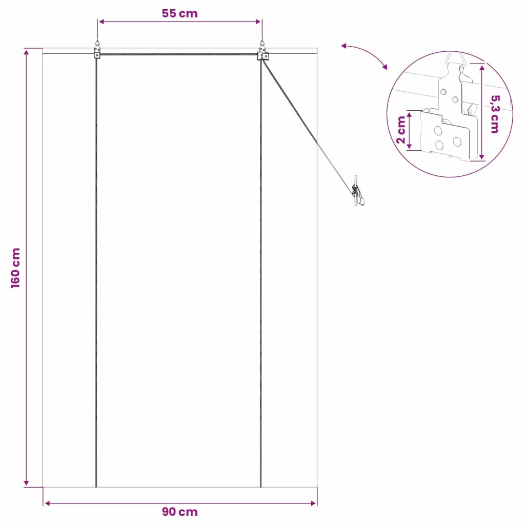Tenda a rullo Naturale 90 x 160 cm Bambù 42040564