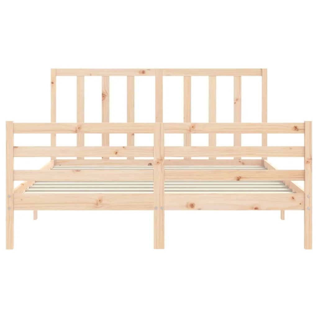 Giroletto senza Materasso-Struttura Letto 160x200 cm in Legno Massello di Pino 487690