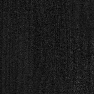 Libreria a 2 Ripiani Nera 40x30x70 cm in Massello di Pino cod mxl 20561