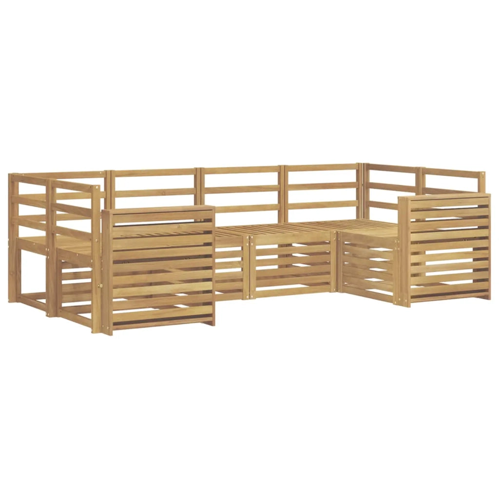 Set di divani da esterno 6 pcs Bianco 245 x 132,5 x 73 cm 3392399