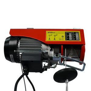Argano elettrico 540W Verricello a motore fino a 125/250kg Fune 12/6m funzionamento a 1 mano