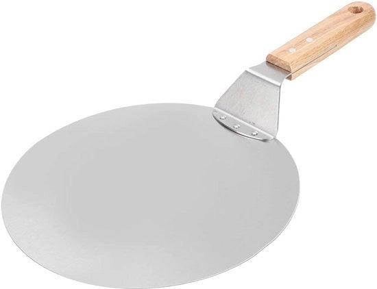 Tray per trasferimento di torte rotonde - Spiedo prático per pizza - Remo per pizza versatile per la cottura di pizza e pane fatto in casa