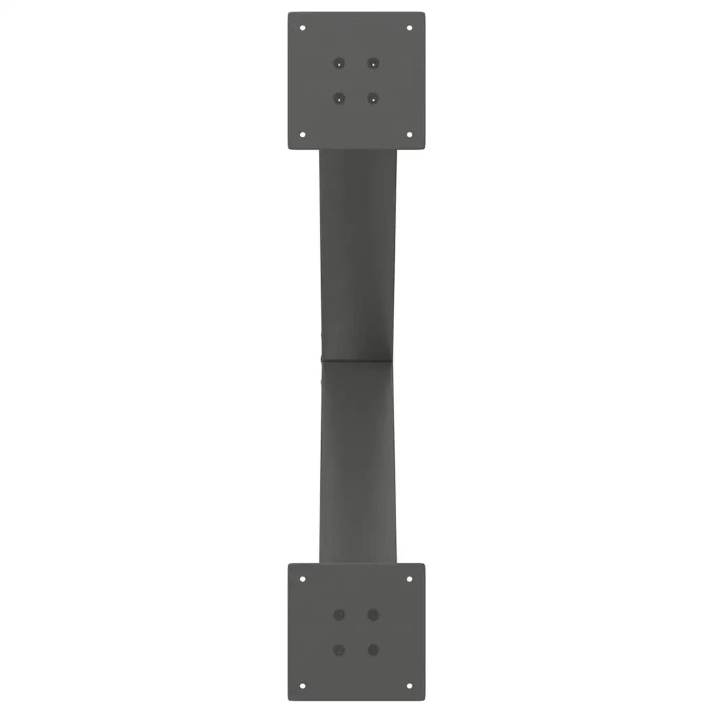 Gambe per tavolo da pranzo a forma di X 2 pz Antracite 80x(72-73) cm Acciaio 4012982
