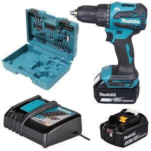 MAKITA TRAPANO C/PERC DHP490RFX3 18V LXT BRUSH + 74 ACC- MAKITA- 1,0 pz
