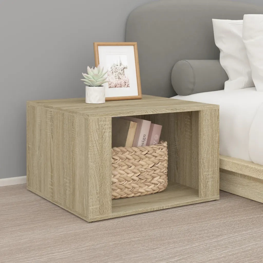 Comodino Rovere Sonoma 57x55x36 cm in Legno Multistrato 816555