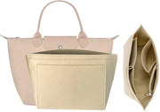 Organizzatore di tasche per Longchamp con più compartimenti per accessori di portafoglio per borse Longchamp Le Pliage (Beige, M)