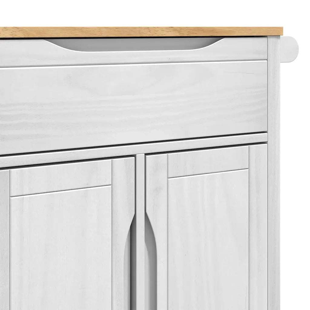 Carrello da Cucina FLORO Bianco 72,5 x 45 x 80 cm CFW8298183
