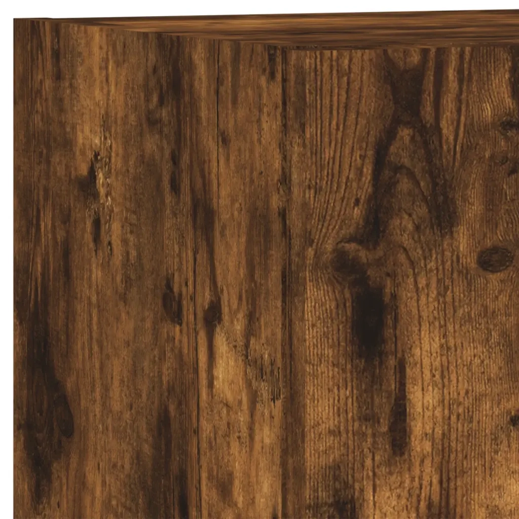 vidaXL Mobili TV a Muro con LED 5pz Rovere Fumo in Legno Multistrato