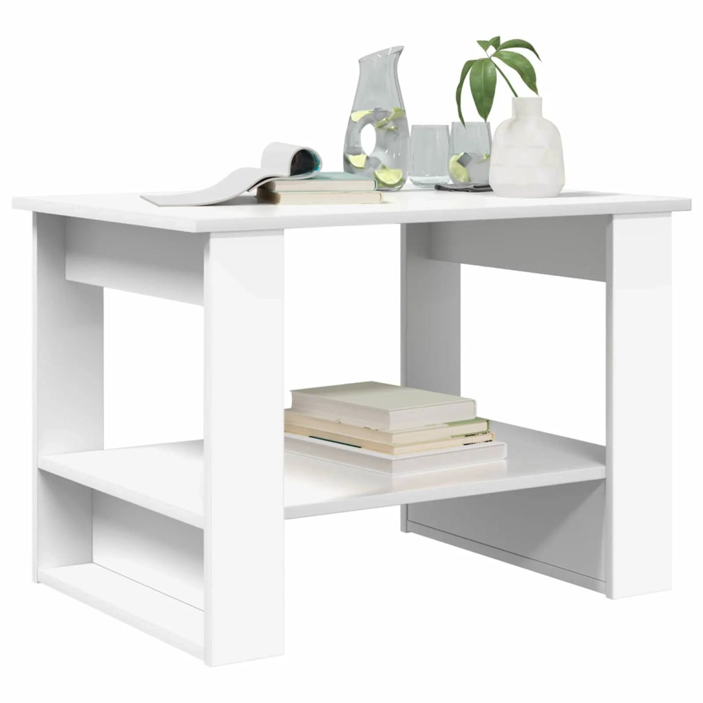 Tavolino da salotto Bianco 72 x 50 x 50 cm Legno multistrato 8000188
