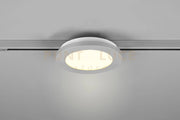 DUOLINE CAMILLUS PLAFONIERA LED 9W 900lm, 3000K BORDO ALLUMINIO D.17CM PER BINARIO DUOLINE