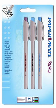 PENNA REPLAY A SFERA CANCELLABILE COLORI ASSORTITI 3 PZ