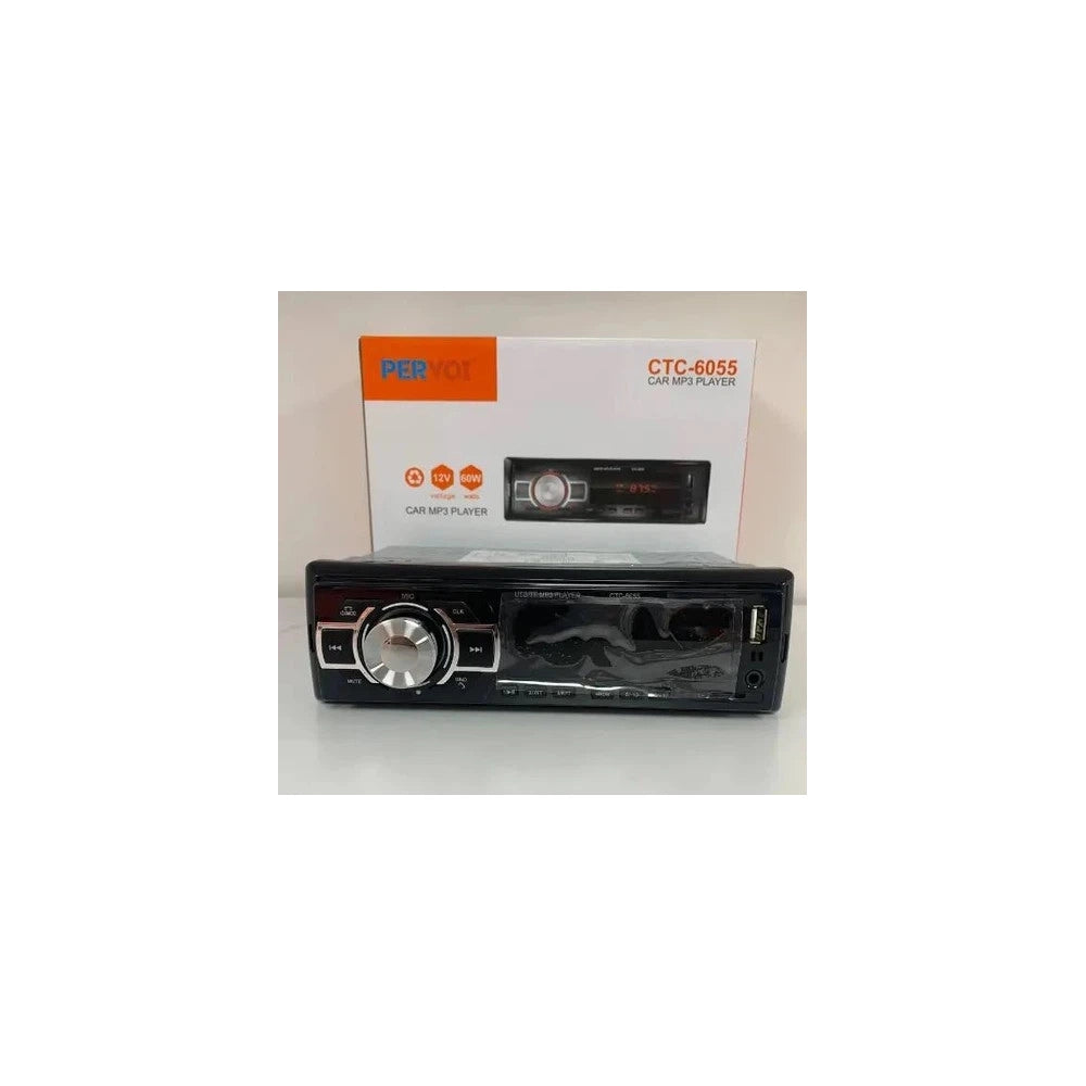 Trade Shop - Autoradio Ctc-6055 Bluetooth 4x60w 12v Radio Fm Lettore Mp3 Musica Aux/sd Slot Usb -