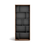 Libreria Herdasa effetto noce e grafite 191x80x32