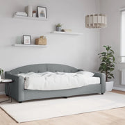 Divano Letto con Materasso Grigio Chiaro 100x200 cm in Tessutocod mxl 80347