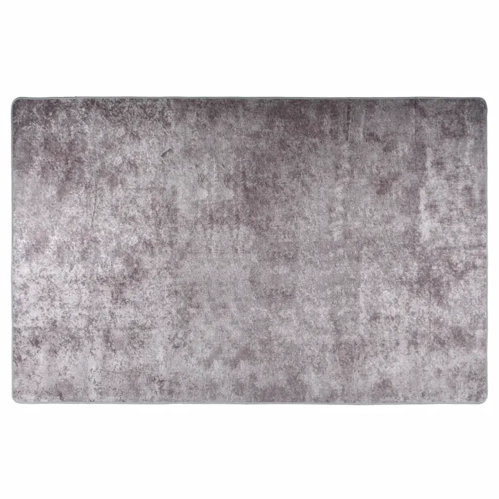 Tappeto Lavabile 80x150 cm Grigio Antiscivolo cod mxl 77408