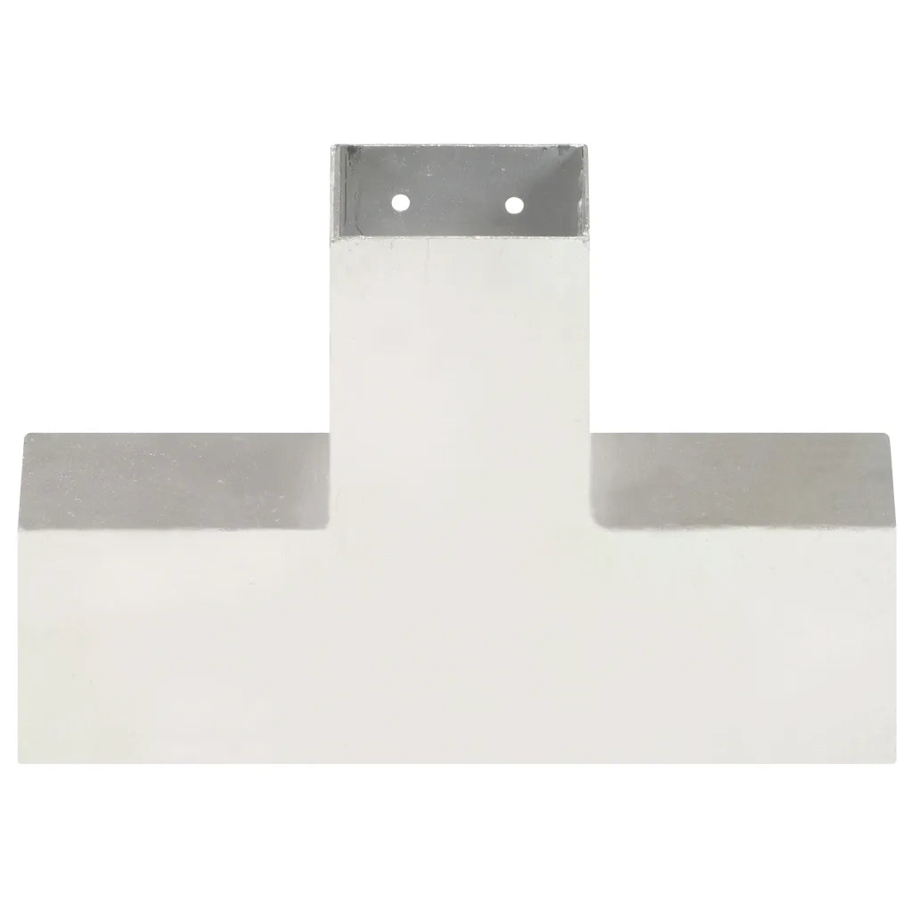 Connettori per Pali a Forma di X 4 pz Metallo Zincato 81x81 mm cod mxl 66382