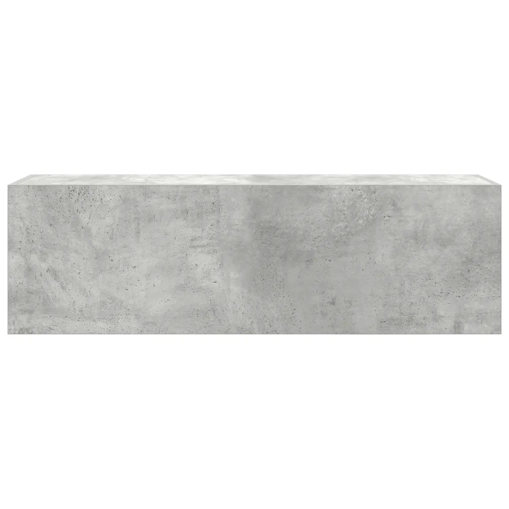 Armadietto da Bagno | Armadio da bagno Grigio Cemento 100x25x30 cm in Truciolato