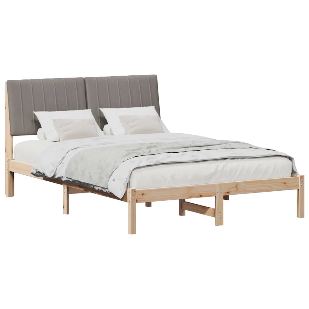 Struttura del letto-Giroletto Marrone 135 x 190 cm Pino massello 405797