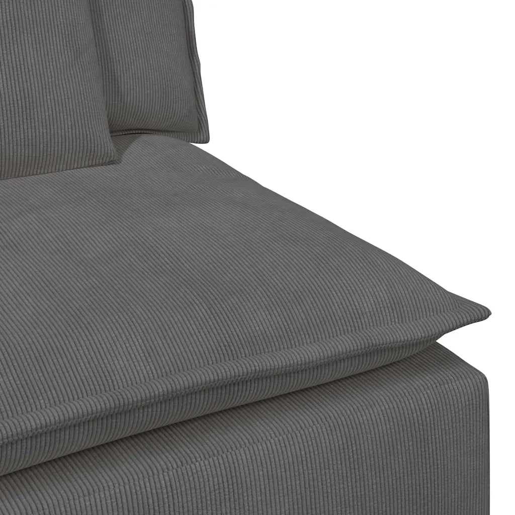 Divano Modulare con Cuscini Grigio Scuro 3321138
