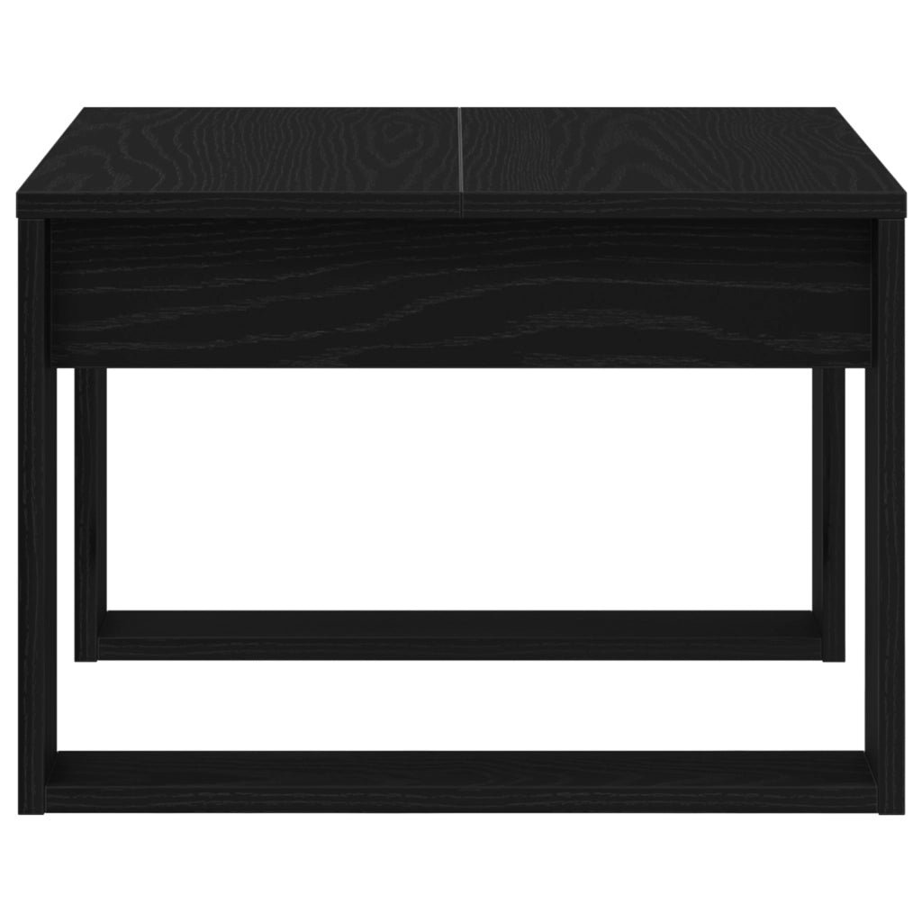 Tavolo laterale in rovere nero - 50x50x35 cm, realizzato in legno ingegnerizzato