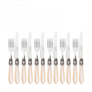 OXFORD Ghiera Argento Antico, Posate Set 12 Pz Frutta, Scatola