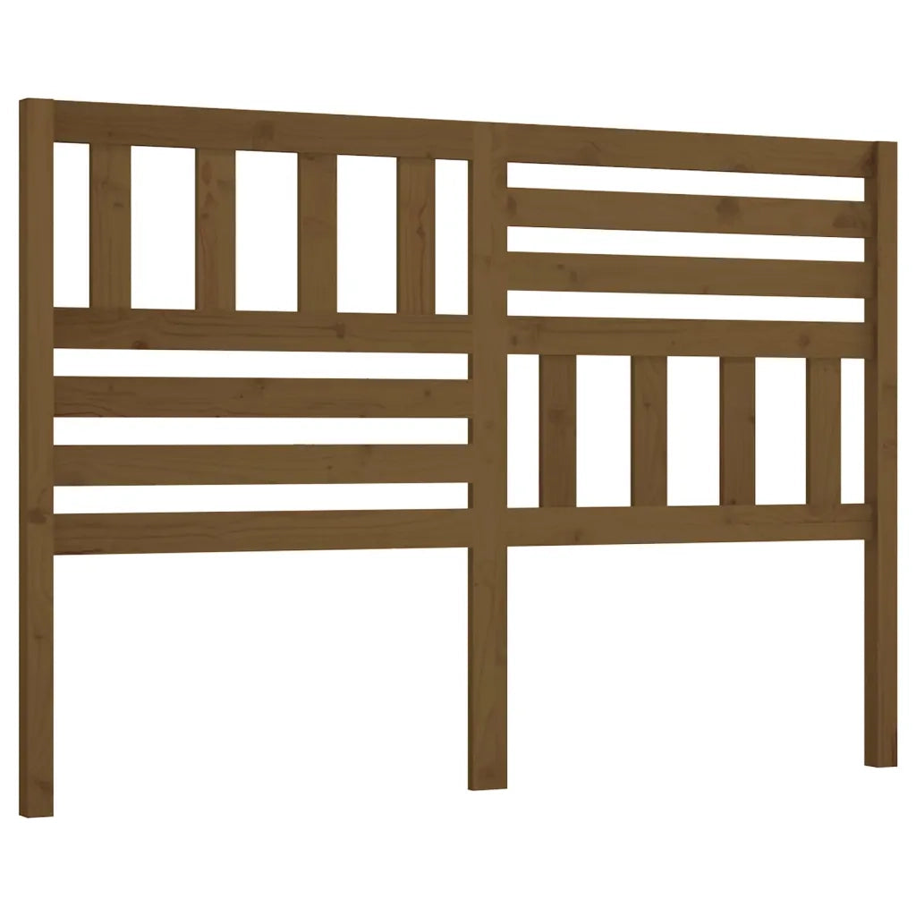 Testiera per Letto ambra 141x4x100 cm in Legno Massello di Pino 814142