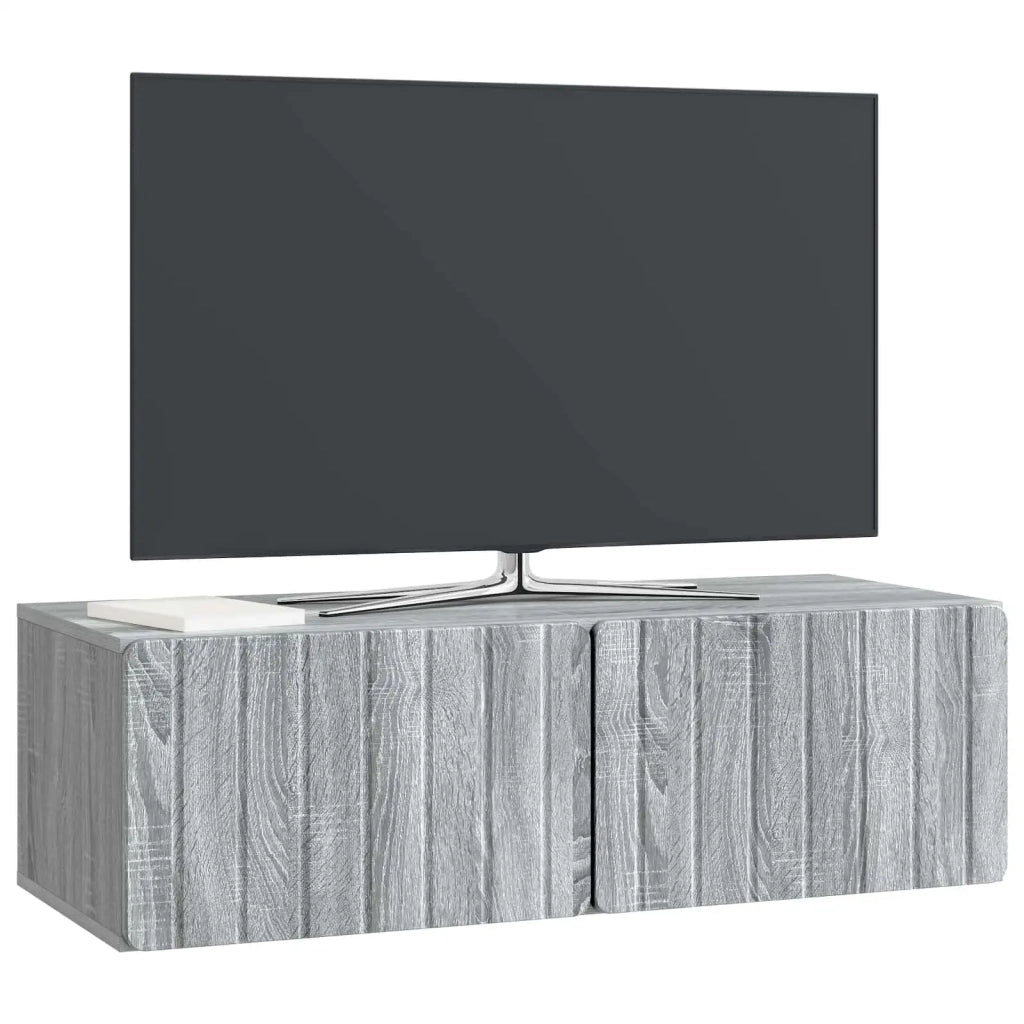 Mobile Porta TV da Muro Grigio Sonoma 98 x 41 x 30 cm