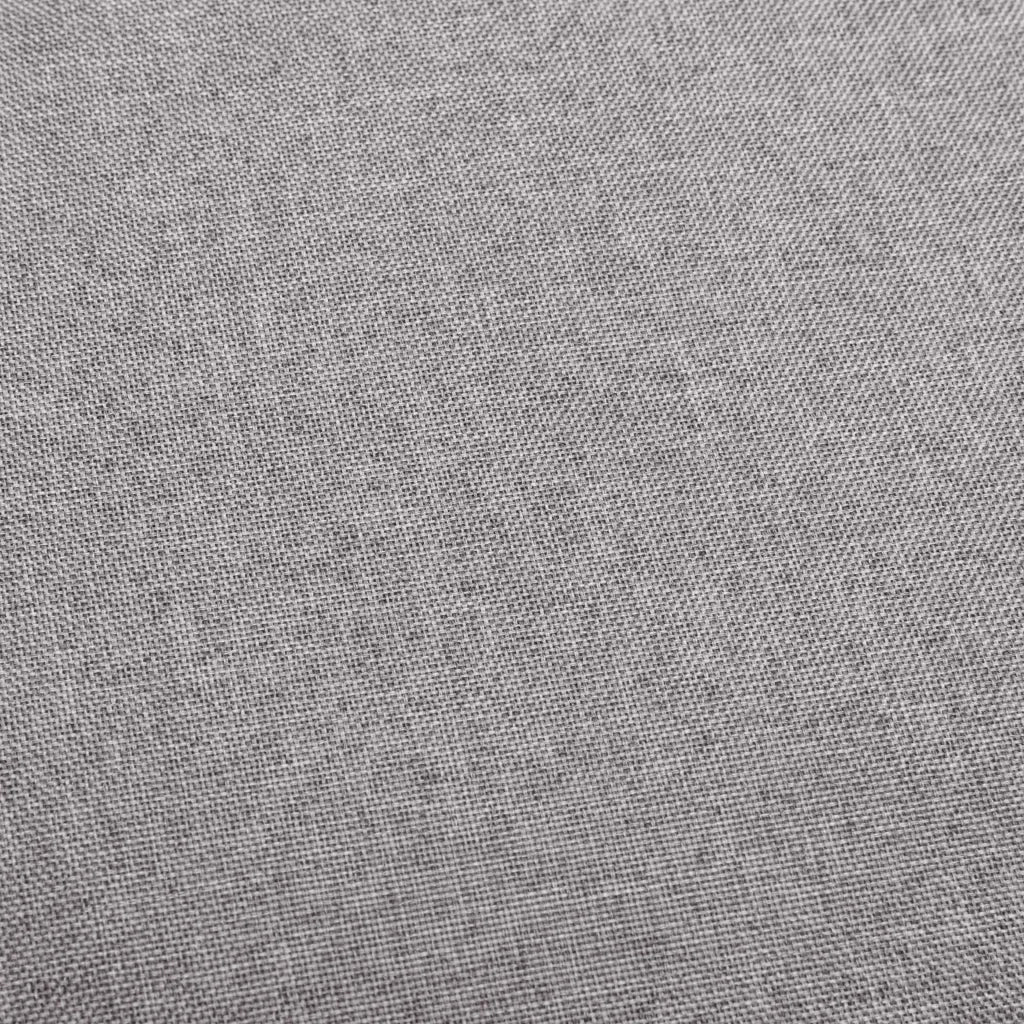Sedie da Bar 2 pz Grigio Chiaro in Tessuto
