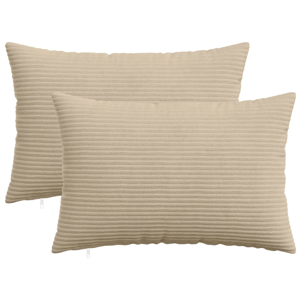Federa 2 pcs HEERLEN Tortora 50 x 75 cm corduroy 911659