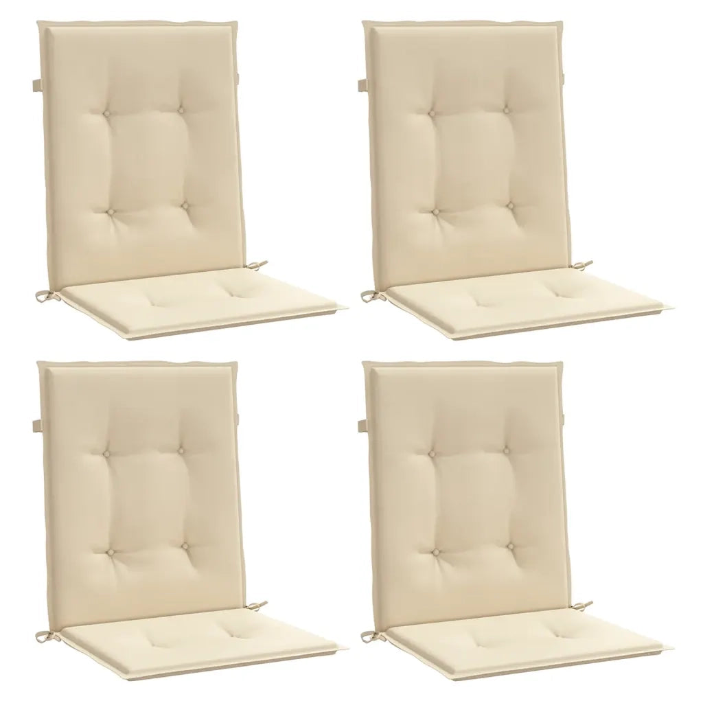 Cuscini per Sedia 4 pz | Cuscini per sedie Beige 100x50x3 cm in Tessuto Oxford