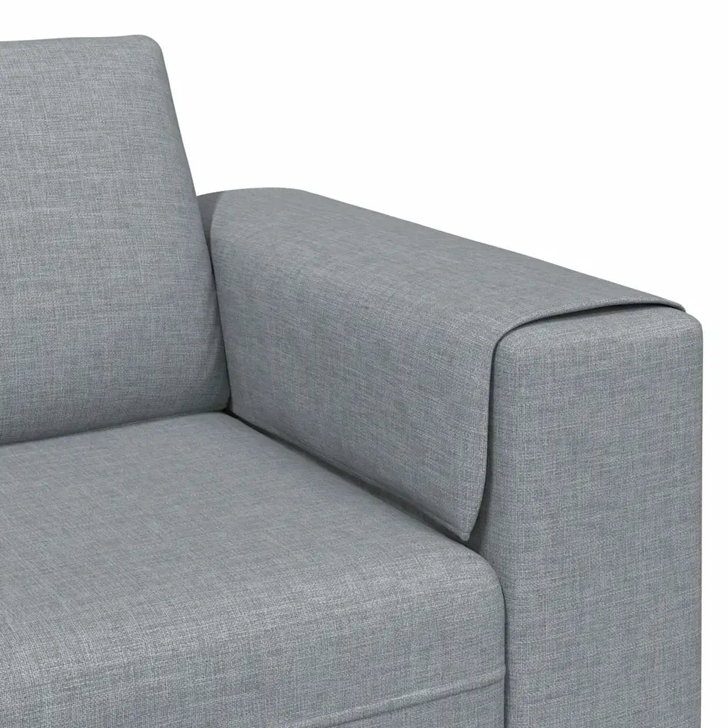 Divano per Soggiorno Grigio chiaro 250 x 77 x 76 cm Poliestere 3335081
