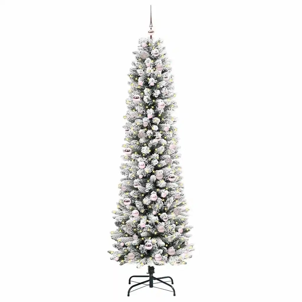 Albero di Natale artificiale con 300 LED Bianco 210 cm 3396119