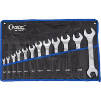 SERIE KIT SET CHIAVI FISSE EXTRA PIATTE INGLESI 12pz 6-32mm CONDOR 25.12.T